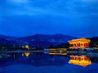 太原旅遊免費又好玩嘅地方-西山疊翠園，美景如畫。