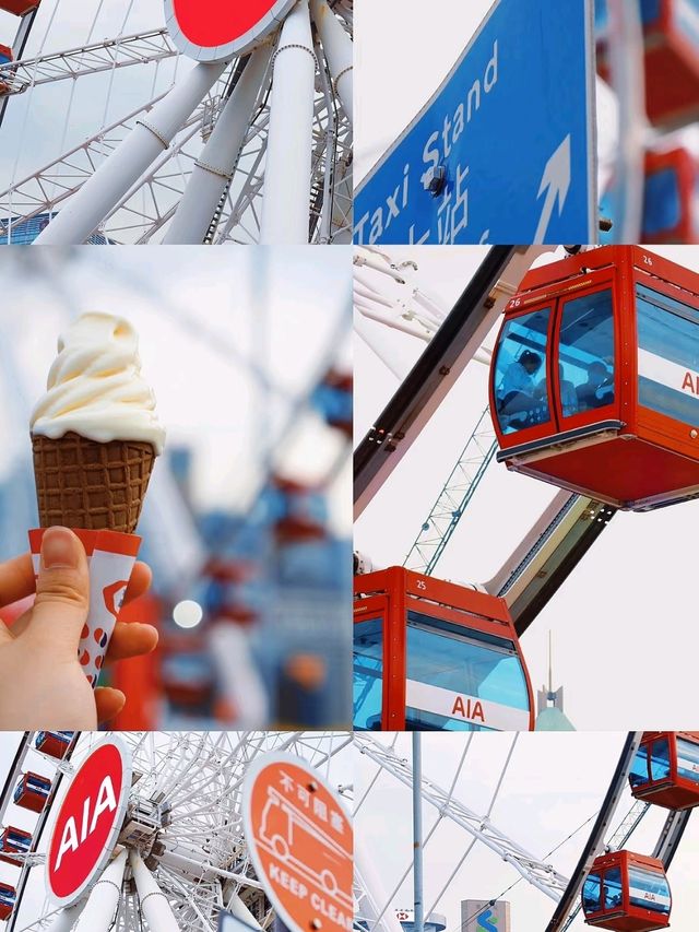 Stunning Ferris-wheel In Hong Kong