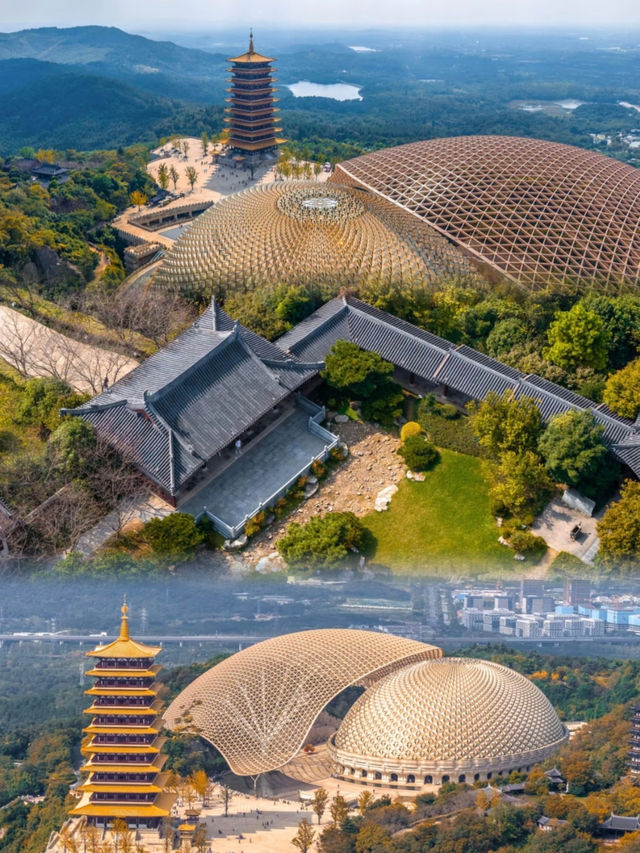 佛頂宮的金色穹頂，是今天眼睛收到的最震撼禮物！