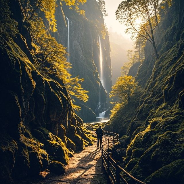 秘境瀑布徒步路線