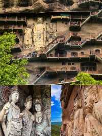 天水的天空之境，麥積山石窟實景封神！