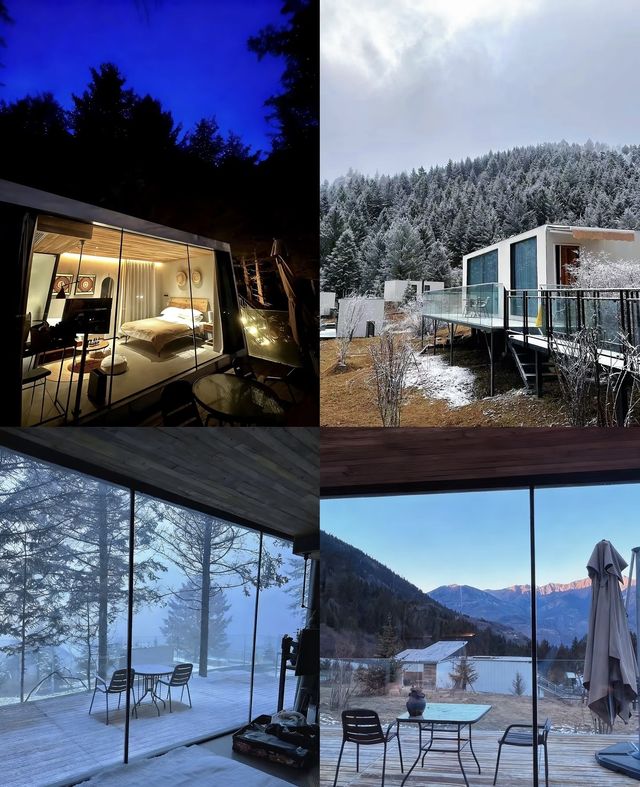 九寨這波真的絕絕子躺進森林雪景小屋