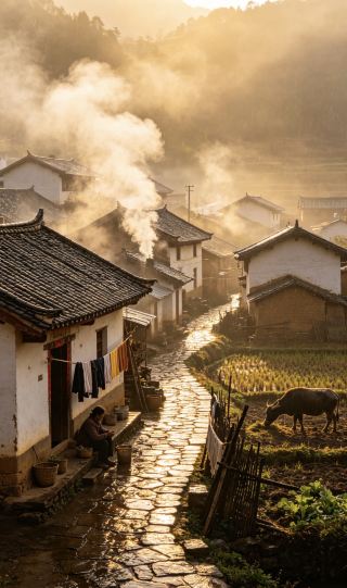 在雲南鄉間，我被一場雨後的炊煙「劫持」了腳步