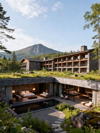 長白山で森林ホテルに泊まり、癒されました！