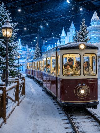 Shanghai 30℃ to -8℃ perfect spot for kids! No lines, pure fun!