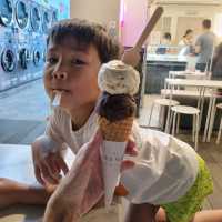 Supper at Cold Fling Ice Cream Bar 🥶