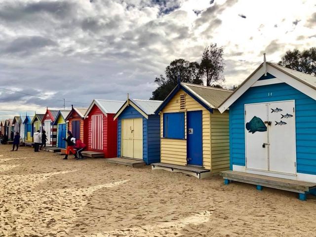 Brighton Bathing Boxes at Victoria’s beach 🇦🇺