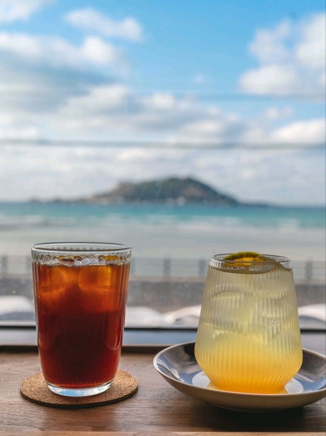 제주 비양도 바다뷰를 가진 "카페슬랩"
