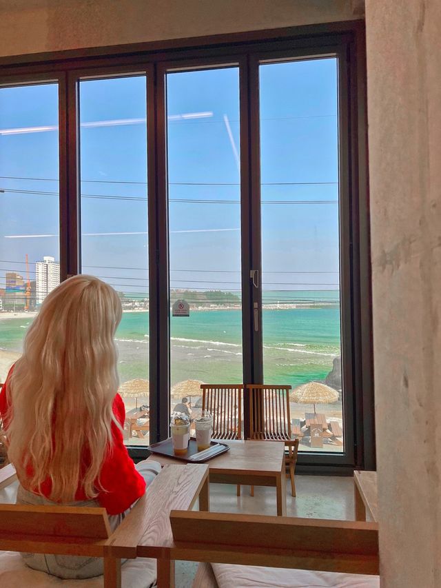 죽도해변뷰 카페 마할로☕️