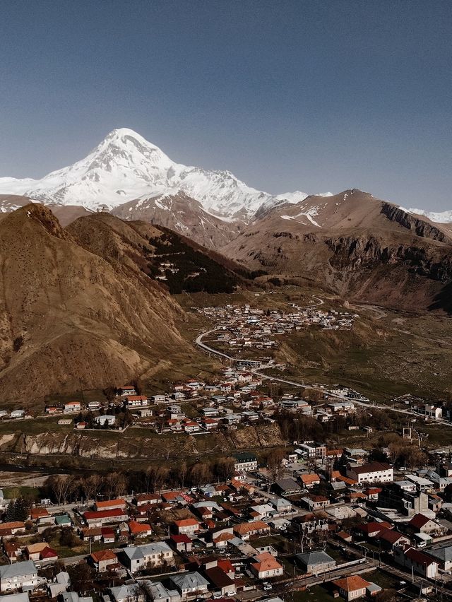 Kazbek is the most famous mountain of Georgia