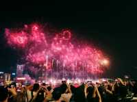 國慶煙花🎆31888枚煙花維港上空綻放 