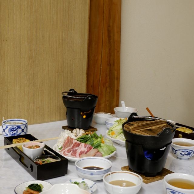 日本住宿篇，豬肉涮涮鍋晚餐