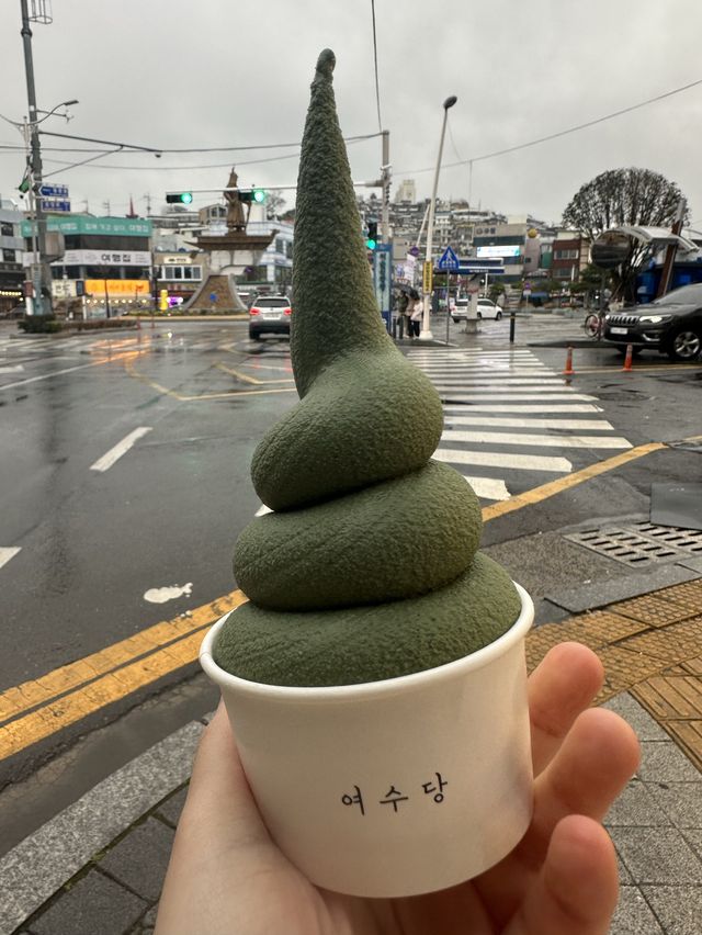 겨울비 내리는 여수의 바다🌊