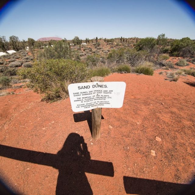 Sand Dunes, Rocks, Plants at Uluṟu Aussie