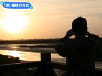 台南賞夕陽的秘境步道-安平湖濱水鳥公園