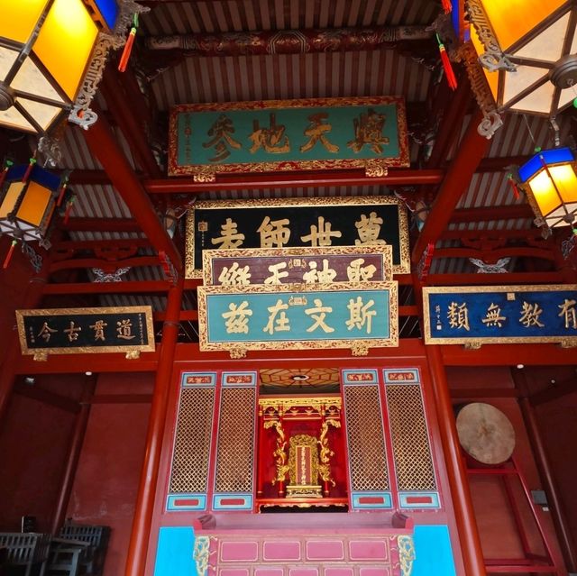 台南孔庙以及附近的担仔面