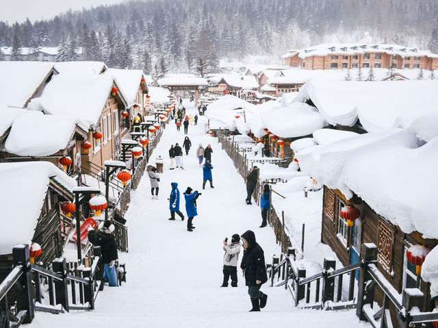 หมู่บ้านหิมะสุดน่ารัก ⛄️🇨🇳