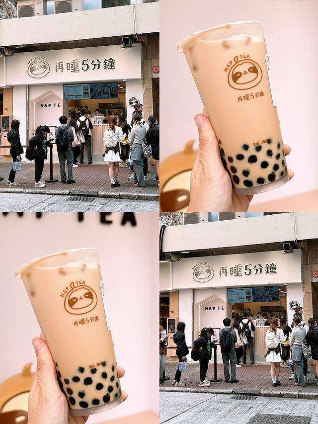 🎏台灣過江龍【再睡5分鐘】🧋開業後第一個平日‼️都排左40分鐘