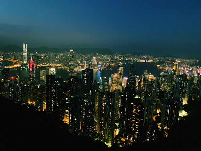 Golden Glow to Neon Brilliance: The Peak at Sunset