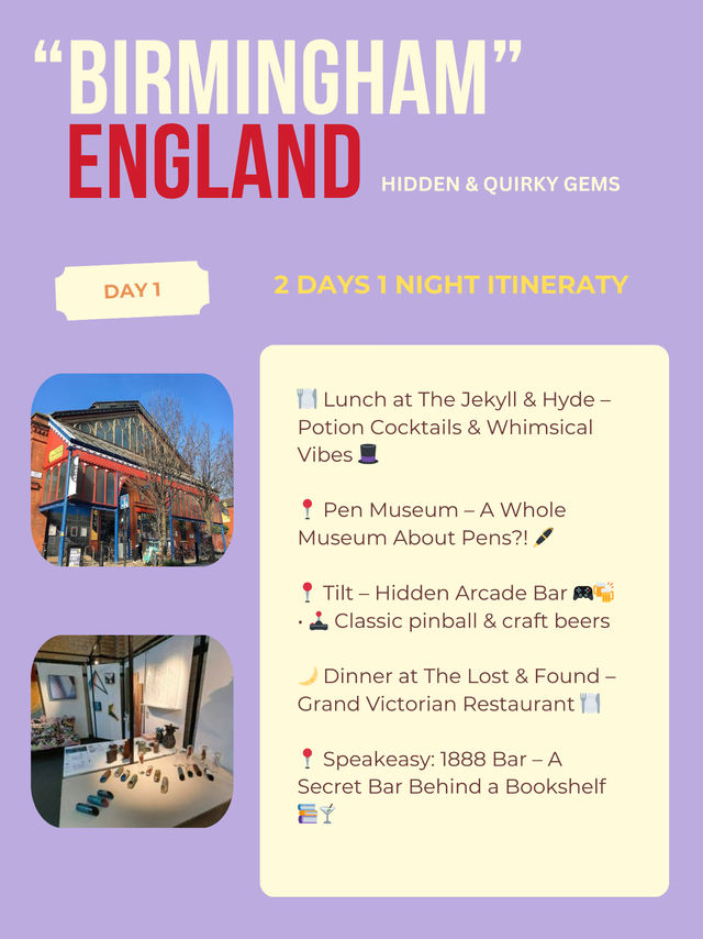 Birmingham itinerary - hidden gems 