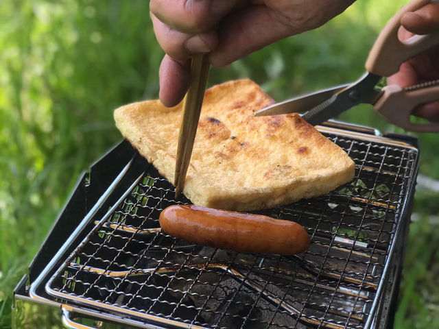 牧田川でタープを張ってBBQ！自然の中で楽しむアウトドア体験🍖🌳