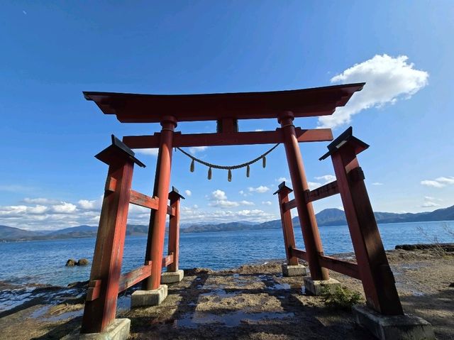 湖の神社⛩️