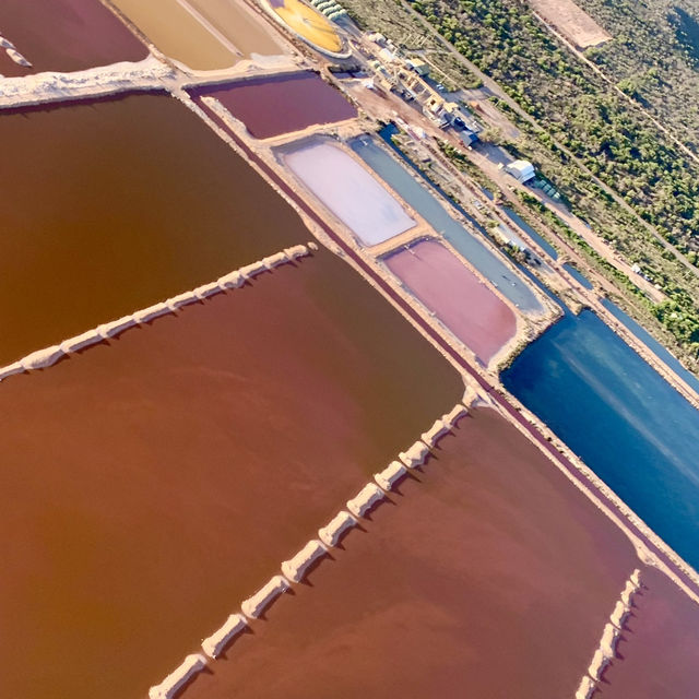 西澳夢幻體驗｜Hutt Lagoon 粉紅湖直升機之旅，全景美得不像話！