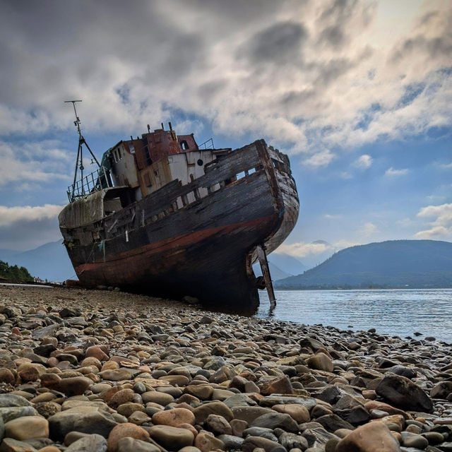 Ghostly Beauty at Caol Beach Shipwreck
