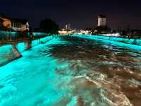  🌉 Nanqiao Bridge – Daytime Elegance, Nighttime Magic in Dujiangyan 