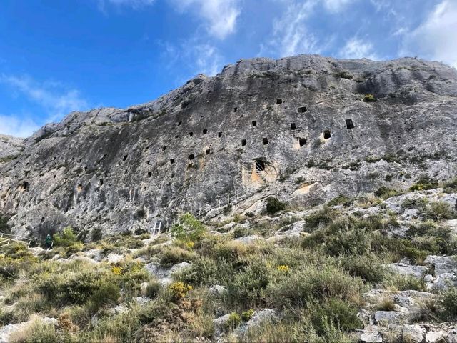 Cave Hopping on a Cliff? Yep, That’s Covetes dels Moros