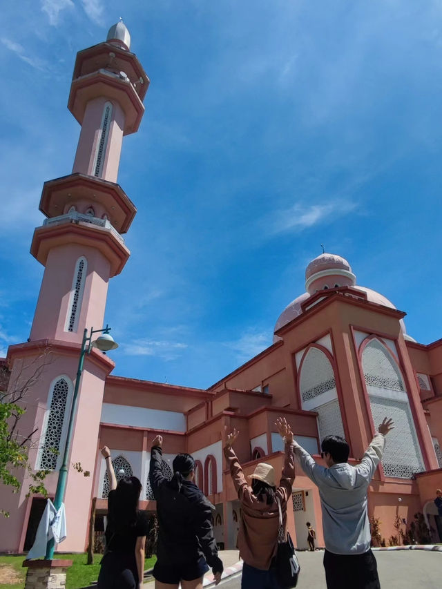 🕌 UMS Pink Mosque in Sabah Feels Like a Dream in Rosy Light