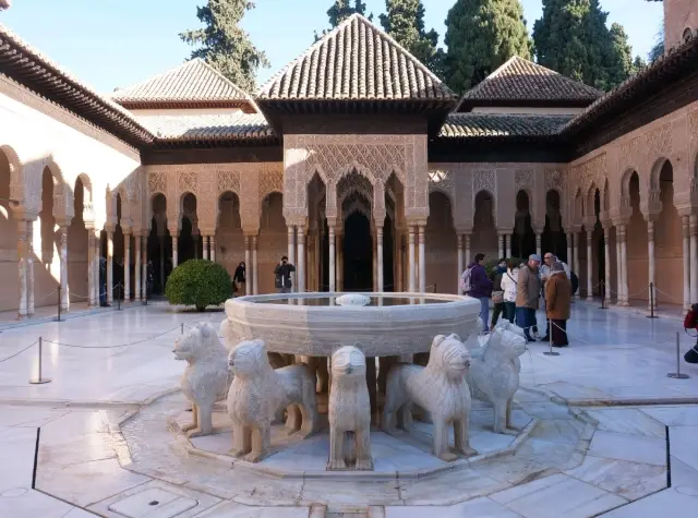 Alhambra Nasrid Palace and its interior decorations