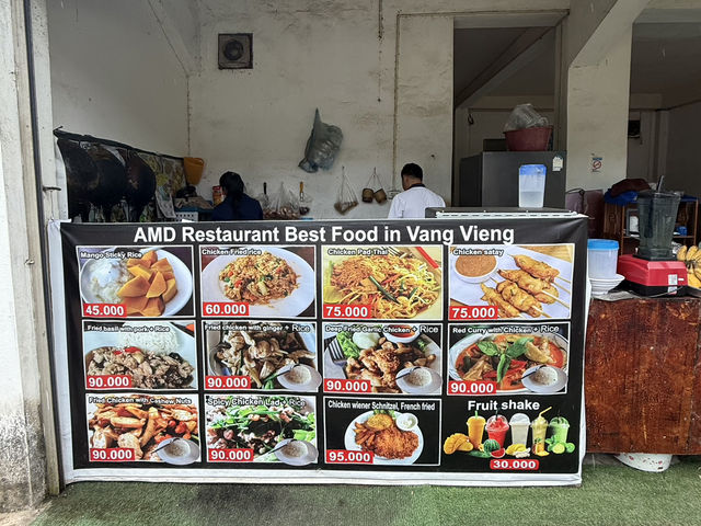 🍴 A.M.D. Restaurant – Authentic Thai-Lao Flavors in Vang Vieng 🌿