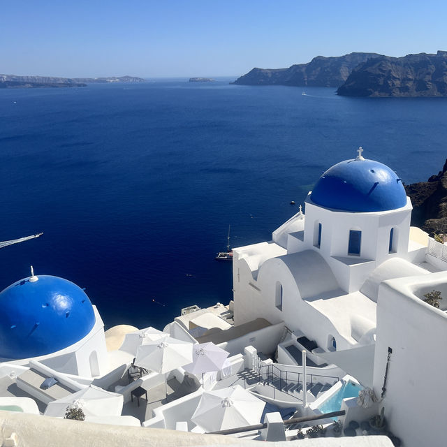 🇬🇷希臘聖托里尼-3 domes viewpoint