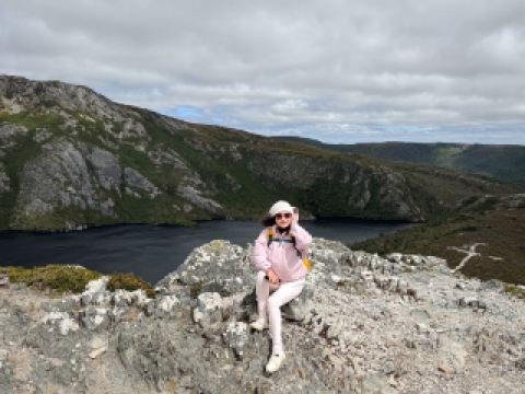 A day spent gazing at the three-tiered lake view from above the mountain breeze.