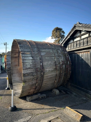 醤油絞り器　江戸時代から明治? 古民具 現代美術作家・久本秀蔵さんを招き、木製の醤油搾り機を作った