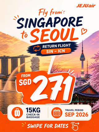 Just $271 from SG to Seoul —Unreal Flight Deal You Can’t Miss! 🇸🇬✈️🇰🇷