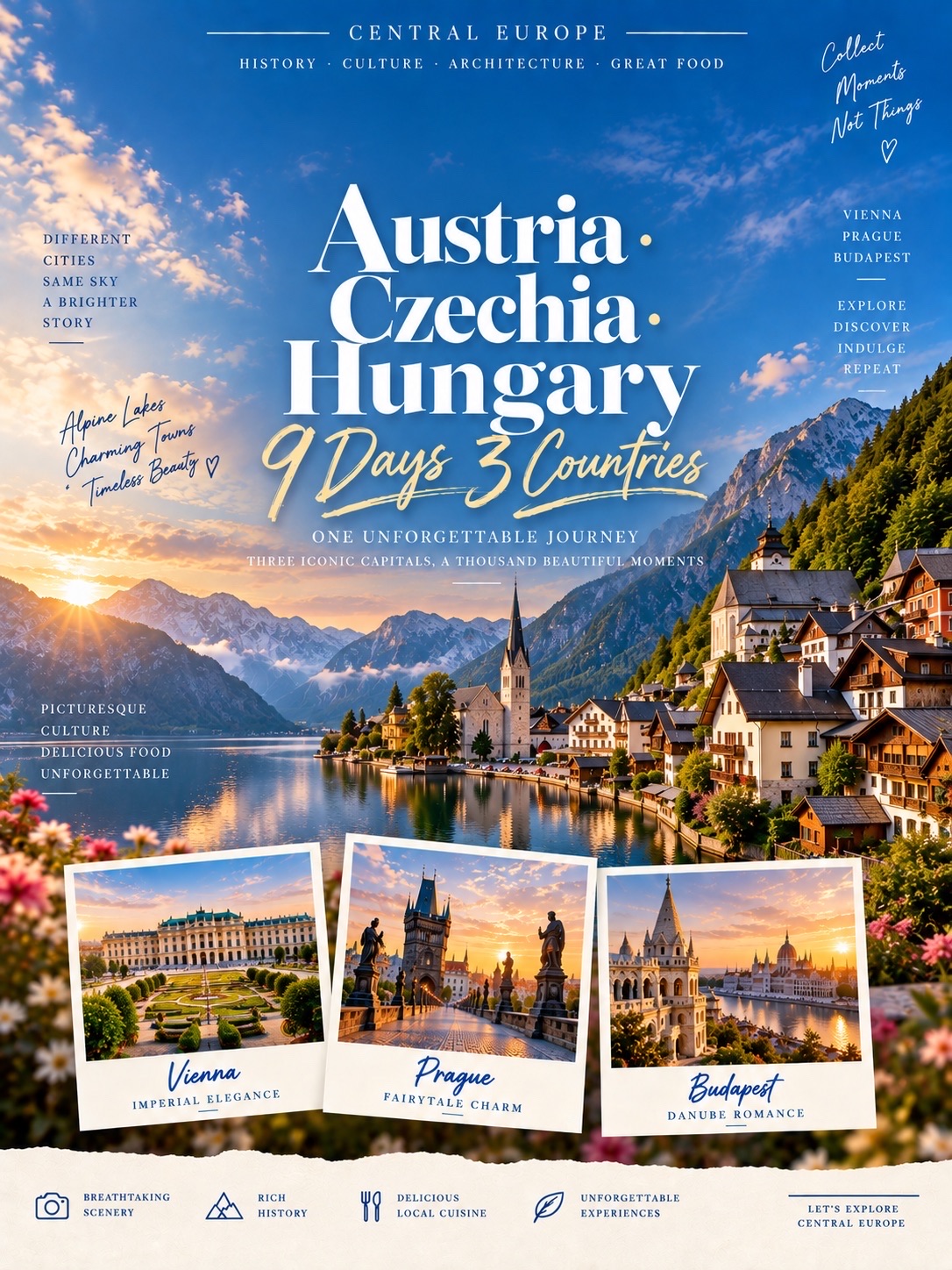 🇦🇹🇨🇿🇭🇺 9 Days Across Central Europe 🗺️✨