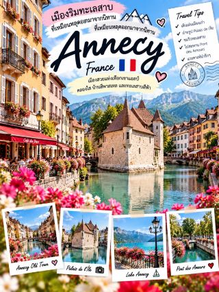 🌸 法國安納西 🇫🇷

坐落在碧藍湖旁的城鎮,宛如阿爾卑斯山的威尼斯 ✨

我強烈推薦安納西!沿途的景色變幻無窮,從白色的特魯利小屋到清澈的運河、粉彩色的房屋、鮮花簇擁的橋樑、古老的城區,以及群山環繞的湖泊 🩵🌷

🏘️ 1. 安納西老城

舊城區是安納西的心臟。這裡有狹窄的巷道、粉彩色的建築、餐廳、咖啡館,以及蜿蜒穿過城市的運河。尤其在寧靜的清晨,這裡是悠閒漫步的理想之地。

🏰 2. 島宮

這座形狀似船首的歷史建築是安納西的標誌性建築,矗立在蒂烏運河的中央。從橋上拍照,就能將建築、運河和色彩繽紛的房屋盡收眼底📸

🌉 3. 愛之橋 (Pont des Amours)

這座橋也被稱為情人橋,位於湖邊,可欣賞湖光山色、花園美景和壯麗山景。這裡是散步和拍照的熱門地點之一,尤其是在傍晚的夕陽下💕

🩵 4. 安納西湖 (Lake Annecy)

安納西湖距離舊城區不遠,湖水清澈湛藍,山脈環繞。您可以沿著湖邊漫步、騎自行車或乘船遊覽🚤

🌳 5. 歐洲花園 (Jardins de l’Europe)

這座美麗的歐洲花園位於安納西湖畔,是遊覽舊城區後放鬆身心的理想地點。您可以買些小吃或咖啡,坐在樹蔭下。之後,您可以輕鬆步行前往愛之橋。

🏰 6. 安納西城堡

這座古老的城堡地勢略高於舊城區。除了城堡本身,周圍地區還能欣賞到舊城區屋頂和遠處山脈的壯麗景色。

⸻

✨ 安納西四大必遊景點

📸 拍攝島宮 (Palais de l’Île)-這是這座城市的經典景觀,不容錯過。

🏘️ 漫步老城區-欣賞運河、粉彩色的房子、小商店和咖啡館。

🩵 沿著安納西湖漫步-從舊城區的氛圍中抽身,欣賞湖光山色。

🌉 前往愛情橋 (Pont des Amours)-傍晚時分,這裡是欣賞日落美景的絕佳地點。

🗺️ 安納西一日遊

08. 00 |安納西老城🌸

清晨漫步於舊城區的小巷,欣賞色彩柔和的房子和運河,開啟美好的一天。此時比白天更容易拍照。

09. 00 | 島宮🏰

從橋上拍攝這座位於運河中央的地標。之後沿著蒂烏運河漫步。

10. 30 | 安納西城堡📷

登上城堡,欣賞舊城美景。

12. 00 | 午餐時間🥐🍽️

下山後,在舊城區選擇餐廳享用午餐。品嚐來自法國阿爾卑斯山的薩瓦風味美食。

13. 30 | 安納西湖🩵

沿著湖畔漫步,欣賞山景,如果時間允許,還可以乘船遊覽。

15. 00 | 歐洲花園 🌳

在湖畔花園中放鬆漫步。

16. 00 | 咖啡館與甜點店 ☕🍰

返回舊城區,在咖啡館或甜點店稍作停留,然後再繼續您的探索之旅。

17. 30 | 情人橋 🌉

步行前往情人橋,拍攝湖泊和運河的美景。

18. 30 | 日落時分 🌅

在傍晚的陽光下,沿著安納西湖漫步,結束您美好的一天。在晴朗的日子裡,湖面和山脈的倒影美不勝收。

“小運河、粉彩色的房屋、碧藍的湖泊,以及遠處的群山……安納西是一座處處皆景的城市,只需漫步其中,便能發現美景。🌸🩵🇫🇷”

#安納西 #法國 #法國旅行 #童話之城