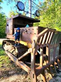 A must see junkyard park containing over 80 creative iron sculptures