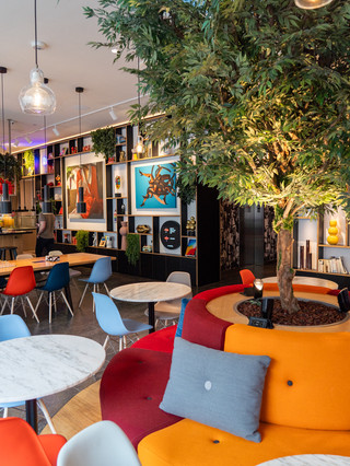 The colorful modern hotel in Austin