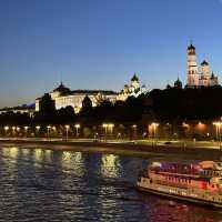 Stunning night view of Moscow