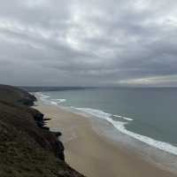 “Pristine Sands and Surfing Bliss: A November Afternoon at Chapel Porth Beach”