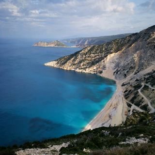 The Blue Wonders of Myrtos Beach