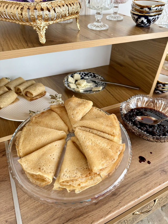 Spring Mornings in Bukhara – Breakfast on the Terrace
