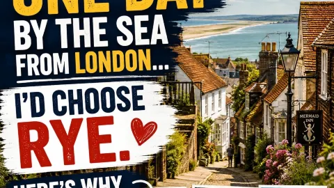 🌊 Looking for the perfect seaside day trip from London? Skip the crowds… and head to Rye. 🇬🇧 — traveler post in Rye
