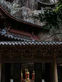 國清寺出發50分鐘|絕美瀑布古剎明巖古寺