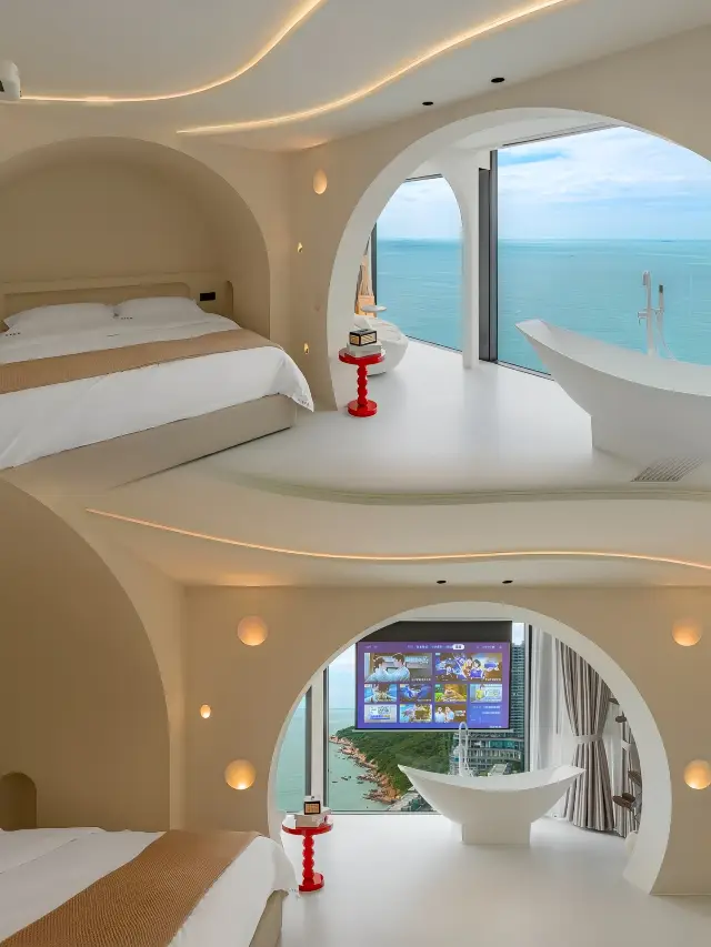 침대에 누워 바다를 감상할 수 있어요! 체크아웃하기 싫을 정도로 좋았어요!