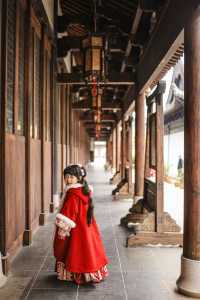 上海市區的真如寺銀杏葉落滿地啦