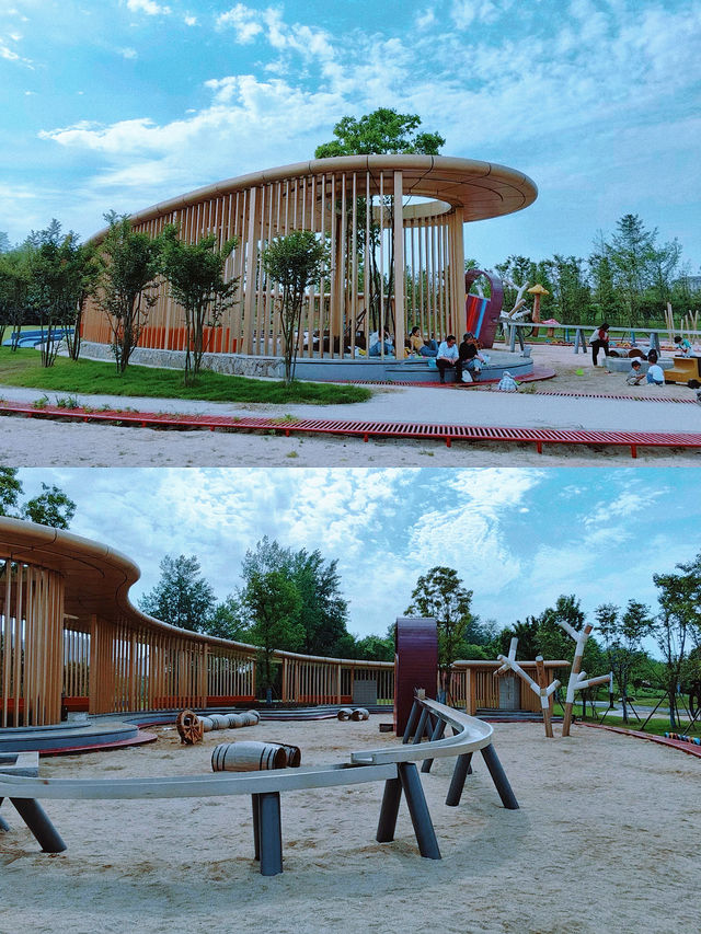 宜都遛娃新地標！鱘龍灣三江城市公園